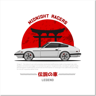 Tuner White 280ZX JDM Posters and Art